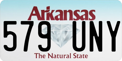 AR license plate 579UNY