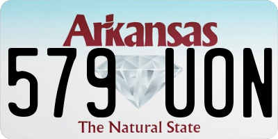 AR license plate 579UON