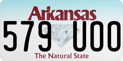 AR license plate 579UOO