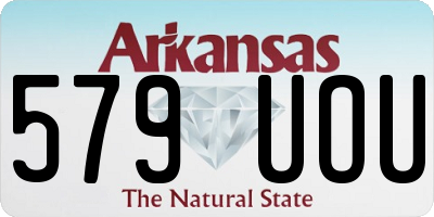 AR license plate 579UOU