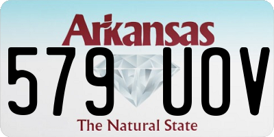 AR license plate 579UOV