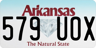 AR license plate 579UOX