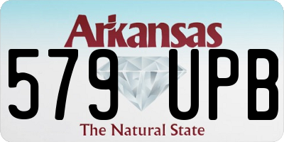 AR license plate 579UPB