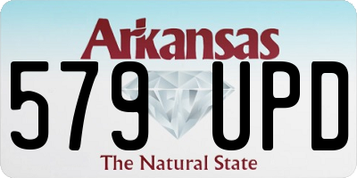AR license plate 579UPD