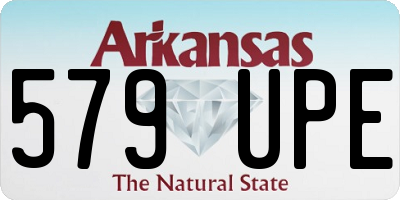 AR license plate 579UPE
