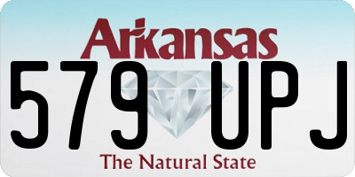 AR license plate 579UPJ