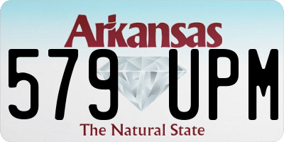 AR license plate 579UPM