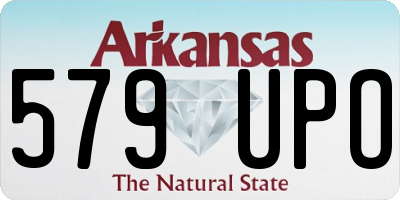 AR license plate 579UPO