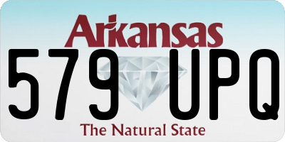 AR license plate 579UPQ