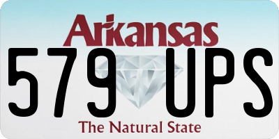 AR license plate 579UPS