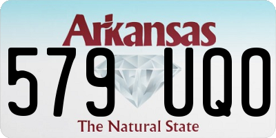 AR license plate 579UQO