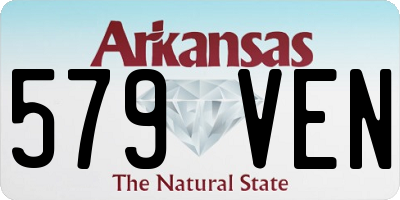 AR license plate 579VEN