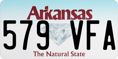 AR license plate 579VFA