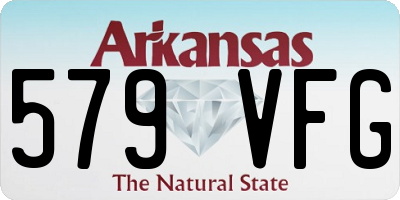 AR license plate 579VFG