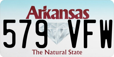 AR license plate 579VFW