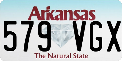 AR license plate 579VGX