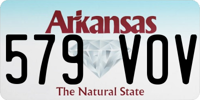 AR license plate 579VOV