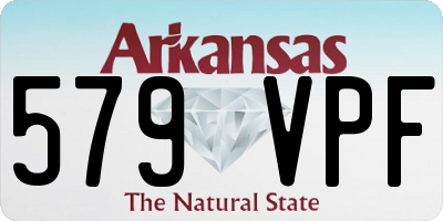 AR license plate 579VPF