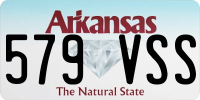 AR license plate 579VSS