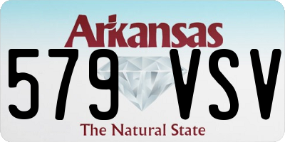 AR license plate 579VSV