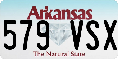 AR license plate 579VSX