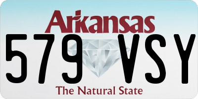 AR license plate 579VSY