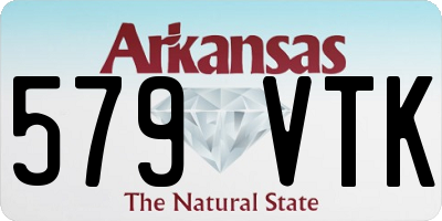 AR license plate 579VTK