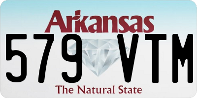 AR license plate 579VTM