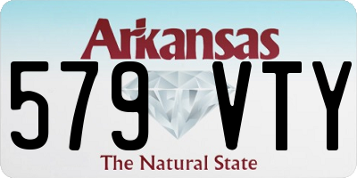AR license plate 579VTY