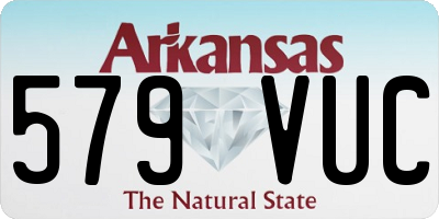 AR license plate 579VUC