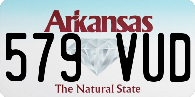 AR license plate 579VUD