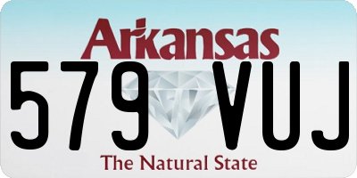 AR license plate 579VUJ