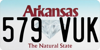 AR license plate 579VUK