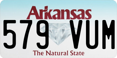AR license plate 579VUM