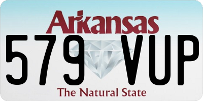AR license plate 579VUP