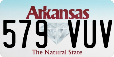 AR license plate 579VUV