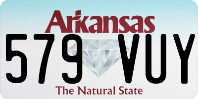 AR license plate 579VUY