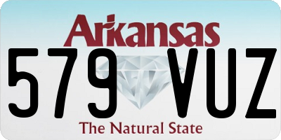 AR license plate 579VUZ