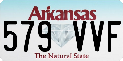 AR license plate 579VVF