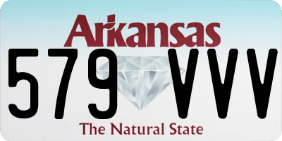 AR license plate 579VVV
