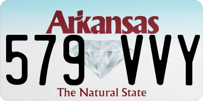 AR license plate 579VVY