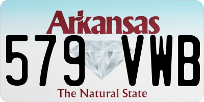 AR license plate 579VWB