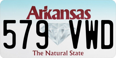 AR license plate 579VWD