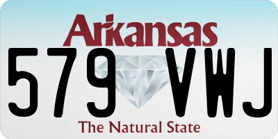 AR license plate 579VWJ