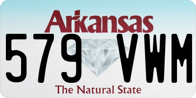 AR license plate 579VWM