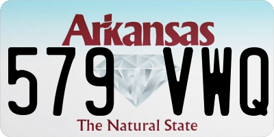 AR license plate 579VWQ