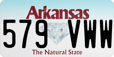 AR license plate 579VWW