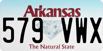 AR license plate 579VWX