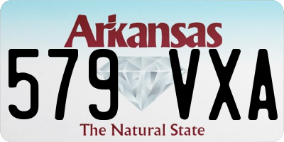 AR license plate 579VXA