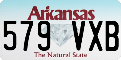 AR license plate 579VXB
